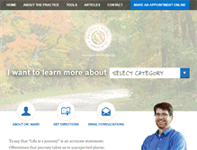 Tablet Screenshot of patrickwardphd.com